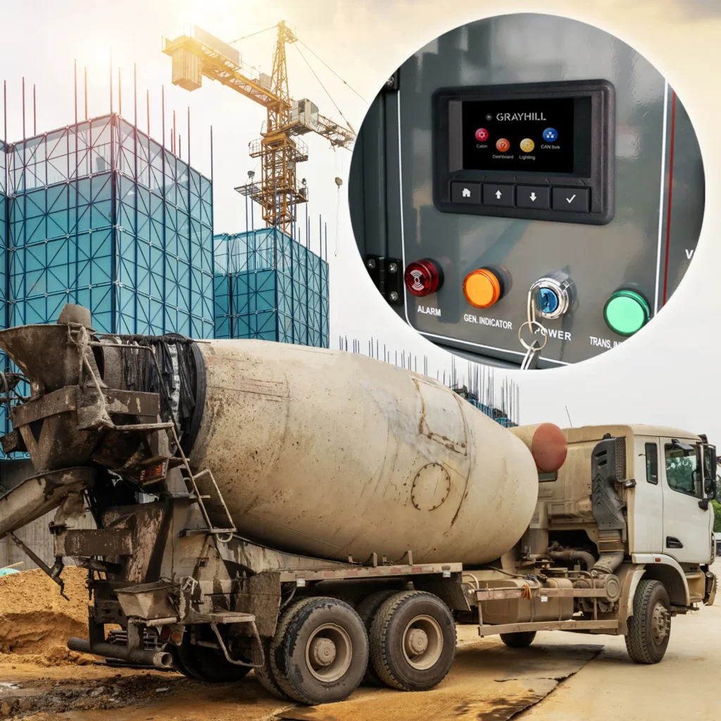 The New 3D35 CAN Bus Display in Industrial Concrete Mixers